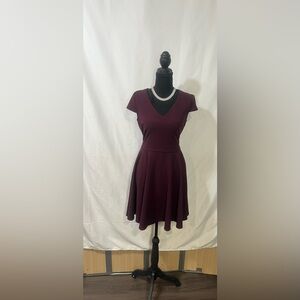 B Darlin Deep Burgundy Mini Dress